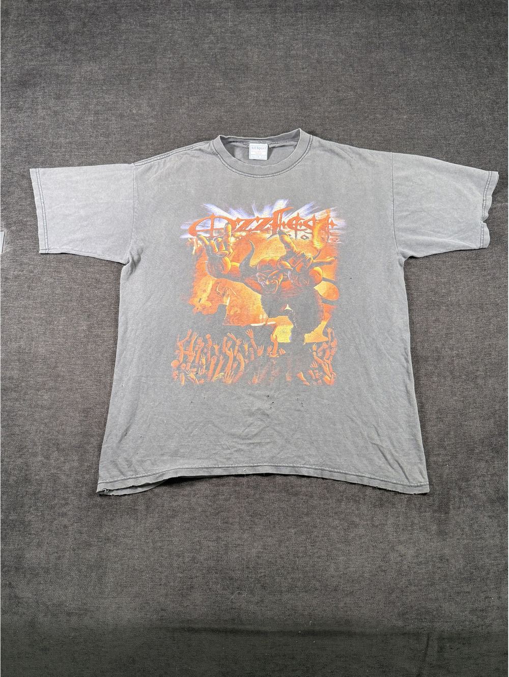 Vintage Ozzy Osbourne Graphic T-Shirt Black Heavy Metal Band Tee, Size XL
